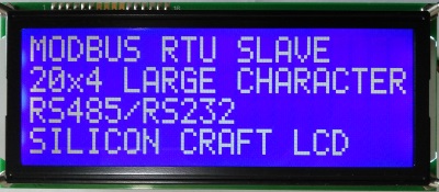 20x4 Large Characters MODBUS Slave LCD - Click Image to Close