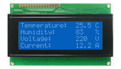 20x4 Modbus Slave LCD