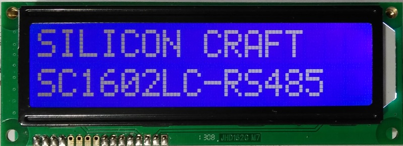 SC1602LCPro Large Characters 16x2 RS485 LCD